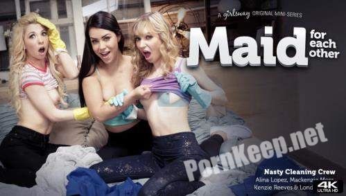 [GirlsWay] Kenzie Reeves, Alina Lopez, Mackenzie Moss - Maid For Each Other: Nasty Cleaning Crew (FullHD 1080p, 1.57 GB)