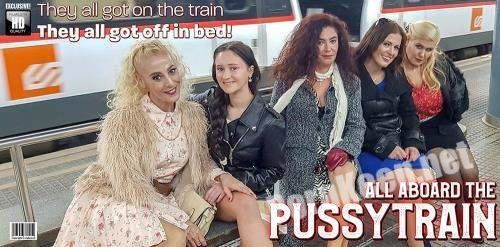 [Mature.nl] Gina Ferocious (EU) (19), Montse Swinger (EU) (40), Musa Libertina (EU) (53), Yelena Vera (48), Zazel Paradise (EU) (52) - Five old and young lesbians all aboard the pussy train (SD 540p, 569 MB)