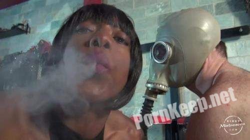 [KinkyMistresses] Mistress Kiana - Smoking and Gasmask / Femdom (HD 720p, 164.2 MB)
