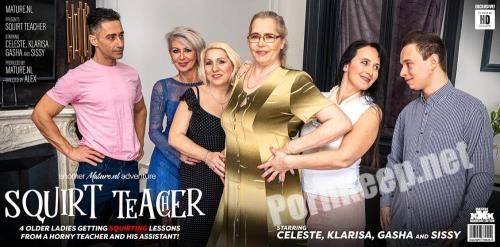 [Mature.nl, Mature.eu] Celeste, Gasha, Klarisa, Sissy (four older ladies get teached how to squirt and then some!) (HD 720p, 1.04 GB)