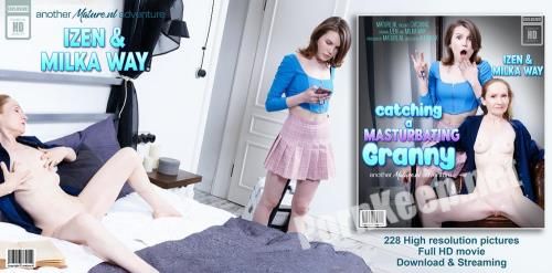 [Mature.nl] Izen (58), Milka Way (22) - Hot old and young lesbian sex after granny Izen gets caught masturbating by young babe Milka Way (15043) (FullHD 1080p, 1.52 GB)